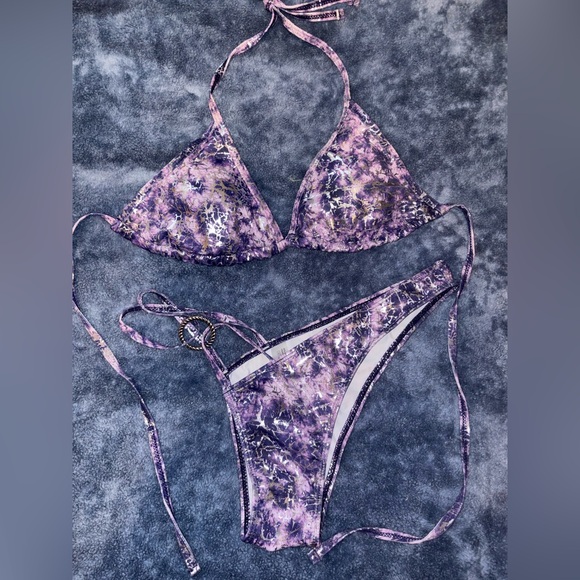 NWOT Purple SEXY Tie-Dye Bikini Set - Picture 1 of 5